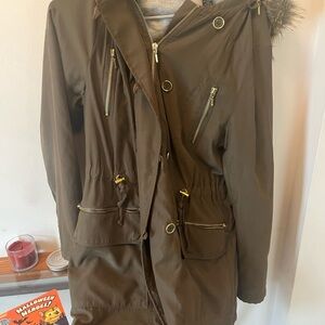 Women's Brown Parka Coat